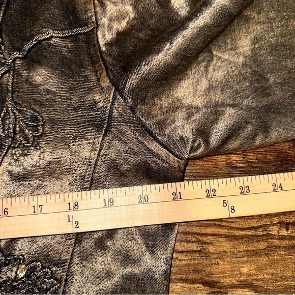 Flashback Vintage Jacket Women's Large Floral Embroidered‎ Crochet Beaded Coat - Picture 4 of 11